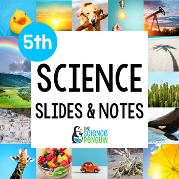 Preview of 5th Grade Science TEKS Slides & Notes BUNDLE | Google Slides PowerPoints