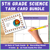 5th Grade Science Test Prep Task Cards - 5th Grade State T
