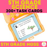 5th Grade Science Task Cards Bundle NGSS Test Prep and Rev