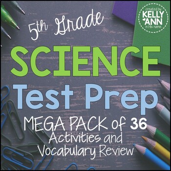 Preview of 5th Grade Science Test Prep - Earth, Space, Physical, Life, Nature of Science
