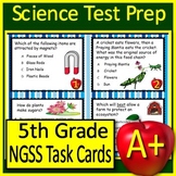 5th Grade Science Test Prep Task Cards: NGSS Next Generati
