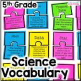 5th Grade Science Test Prep Game- Science Vocabulary Match