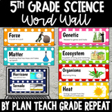 5th Grade Science Vocabulary Word Wall Bundle - NC Essenti