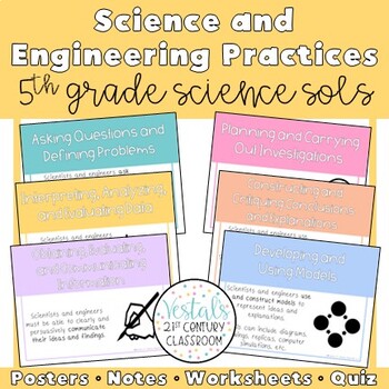 Preview of 5th Grade Science and Engineering Practices: Science SOL 5.1 {Digital & PDF}