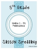 5th Grade Sitton Spelling Mega Bundle - Units 1-35