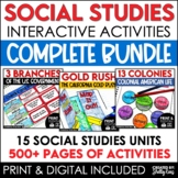 4th 5th & 6th Grade Social Studies Curriculum Activities P