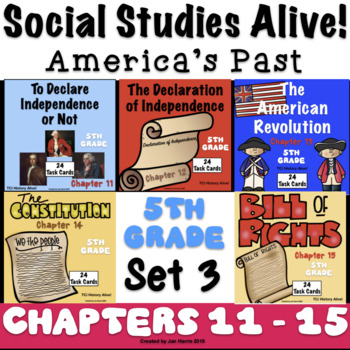 Preview of 5th Grade Social Studies Alive! America's Past - Chapters 11 - 15 - Set 3