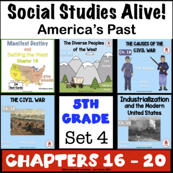 Preview of 5th Grade Social Studies Alive! America's Past - Chapters 16 - 20 - Set 4