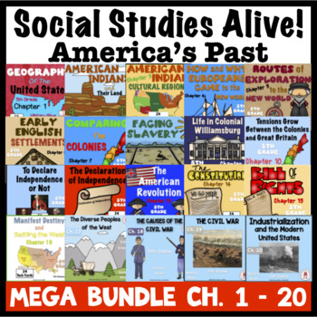 Preview of 5th Grade Social Studies Alive MEGA Bundle Ch. 1 - 20