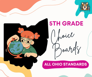 Preview of 5th Grade Social Studies All Ohio Standards Choice Boards