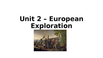 Preview of 5th Grade Social Studies Passport Unit 2 European Exploration Lessons Powerpoint