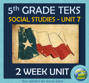 Preview of 5th Grade Social Studies TEKS Unit 7: Manifest Destiny & Westward Expansion!