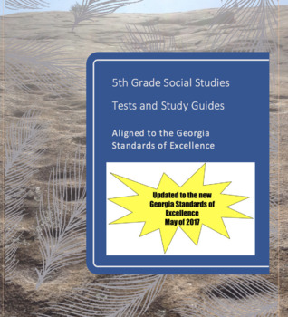 Preview of 5th Grade Social Studies Tests and Study Guides for All Units--Updated Version