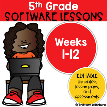 Preview of 5th Grade Technology Lessons Weeks 1-12