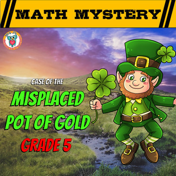 Preview of 5th Grade St Patrick's Day Math Activity -  Printable & Digital Math Worksheets