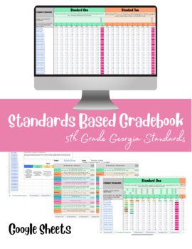 Preview of 5th Grade Standards Based Gradebook - Georgia