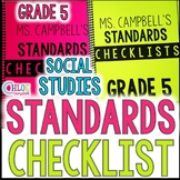 5th Grade Standards Checklist: Social Studies Florida Standards
