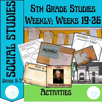 Preview of The American Revolution: 5th Grade Studies Weekly Week 19-26