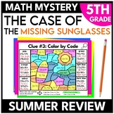 5th Grade Summer Math Mystery | Fifth Grade Review Worksheets