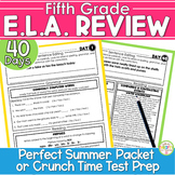 5th Grade ELA Test Prep Review | End of Year Summer Review