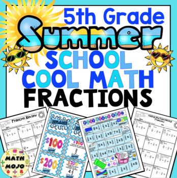 Preview of 5th Grade Summer Cool Math: 5th Grade Fractions