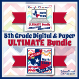 5th Grade TEKS Math Curriculum Bundle Digital & Paper ⭐ Go
