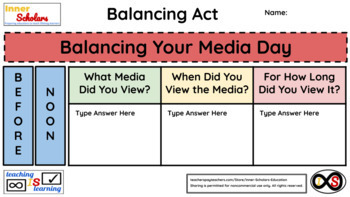 Preview of 5th Grade ELA Technology Activities - Lesson 8: Media Balance