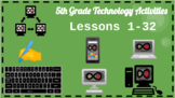 5th Grade ELA Technology Activities - PowerPoint Slides (Lessons 1-32)