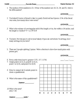 Preview of 5th Grade Test Prep #2 CCRA, NWEA, PARCC, Common Core, Assessment