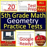 5th Grade Math Geometry - PRINT & SELF-GRADING GOOGLE FORM