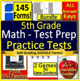 5th Grade Math Test Prep - Printable, Self-Grading Google 
