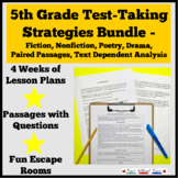 5th Grade Test Prep Strategies Reading Practice Bundle