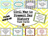 Civil War to Present Day Task Cards Bundle (GMAS)