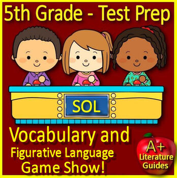 Preview of 5th Grade Virginia SOL Reading Test Prep Vocabulary and Figurative Language Game