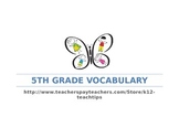 5th Grade Vocabulary (>200) Sight Words