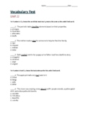 5th Grade Vocabulary Test | Sadlier (Level Blue) | Unit 11