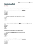 5th Grade Vocabulary Test | Sadlier (Level Blue) | Unit 12