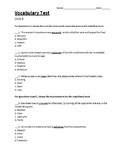 5th Grade Vocabulary Test | Sadlier (Level Blue) | Unit 6