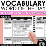 5th Grade Vocabulary Activities | Word of the Day Full Yea