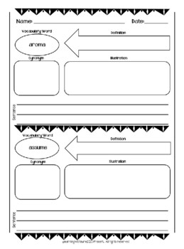 5th grade vocabulary worksheets by learning with laurie tpt