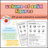5th Grade Volume Summative Assessment
