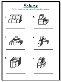 5th Grade: Volume of Irregular Shapes I - Unit Cubes by Peach State