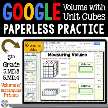 Preview of 5th Grade Find Measure Volume of Rectangular Prisms Worksheets Activity Practice