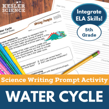 Preview of 5th Grade - Water Cycle - Writing Prompt Activity - Print and Digital