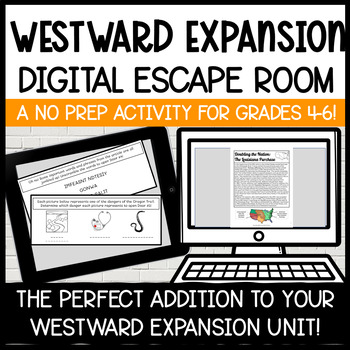 Preview of 5th Grade Westward Expansion Escape Room | NO PREP Digital Activity