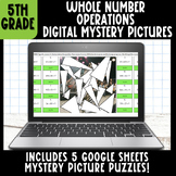5th Grade Whole Number Operations Digital Mystery Picture: