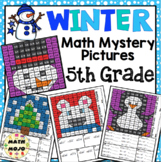 5th Grade Winter Math: 5th Grade Math Mystery Pictures