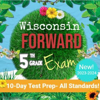 Preview of 5th Grade Wisconsin Forward 10-Day review of math standards; Print and Go!