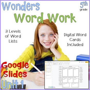 Preview of 5th Grade Wonders Word Work