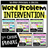 5th Grade Word Problems BUNDLE with Digital Word Problems